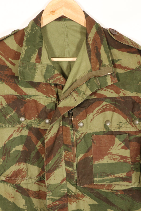 Real 1950s French Army Lizard Camouflage TAP 47/54 Airborne Jacket, almost unused.