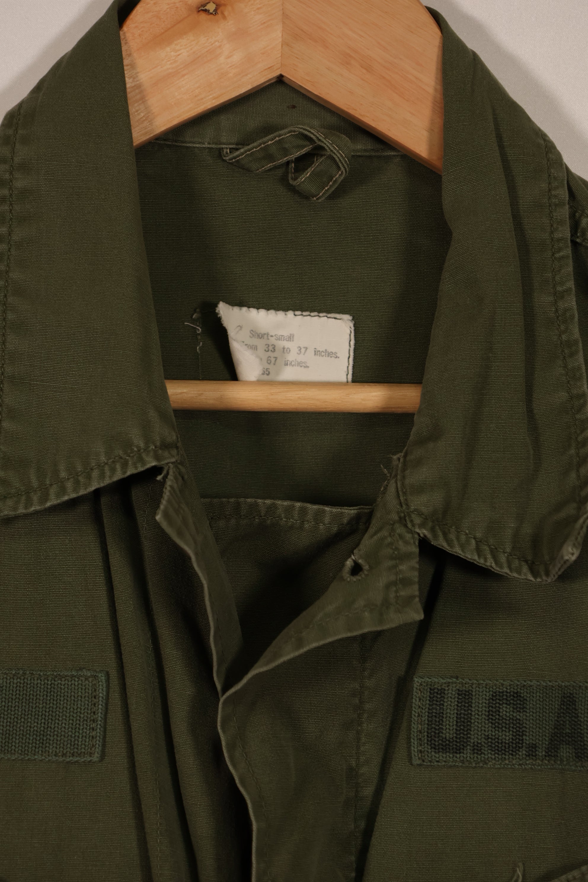 Real Japanese made FEC-39917 2nd Model Jungle Fatigue Jacket, 25th Infantry Division, with patch, used.