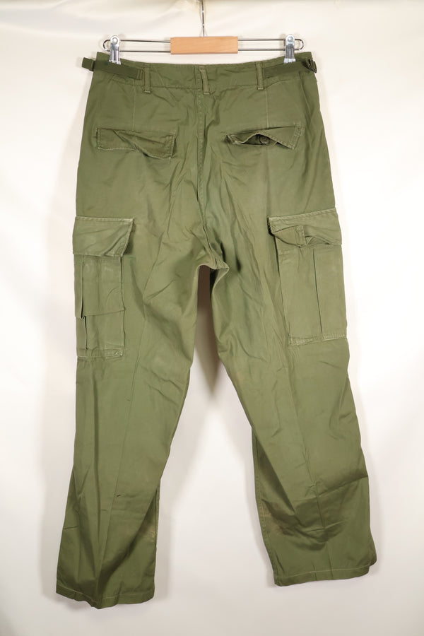 Estimated circa 1967 | S-L | 3rd Model Non-Ripstop Jungle Fatigue Pants | Faded | Used