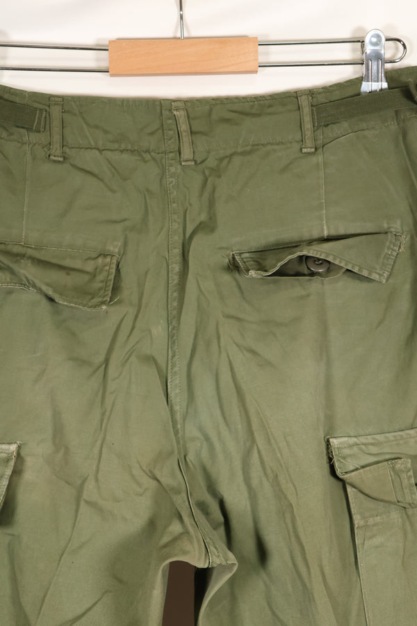 Estimated circa 1967 | S-L | 3rd Model Non-Ripstop Jungle Fatigue Pants | Faded | Used