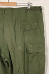 1967 Contract 3rd Model Non Ripstop Jungle Fatigue Pants X-L-R Used B