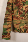 1950s, Indochina War, British Army Battle Dress-style, Lizard Camouflage, made from shelter half fabric, jacket, used