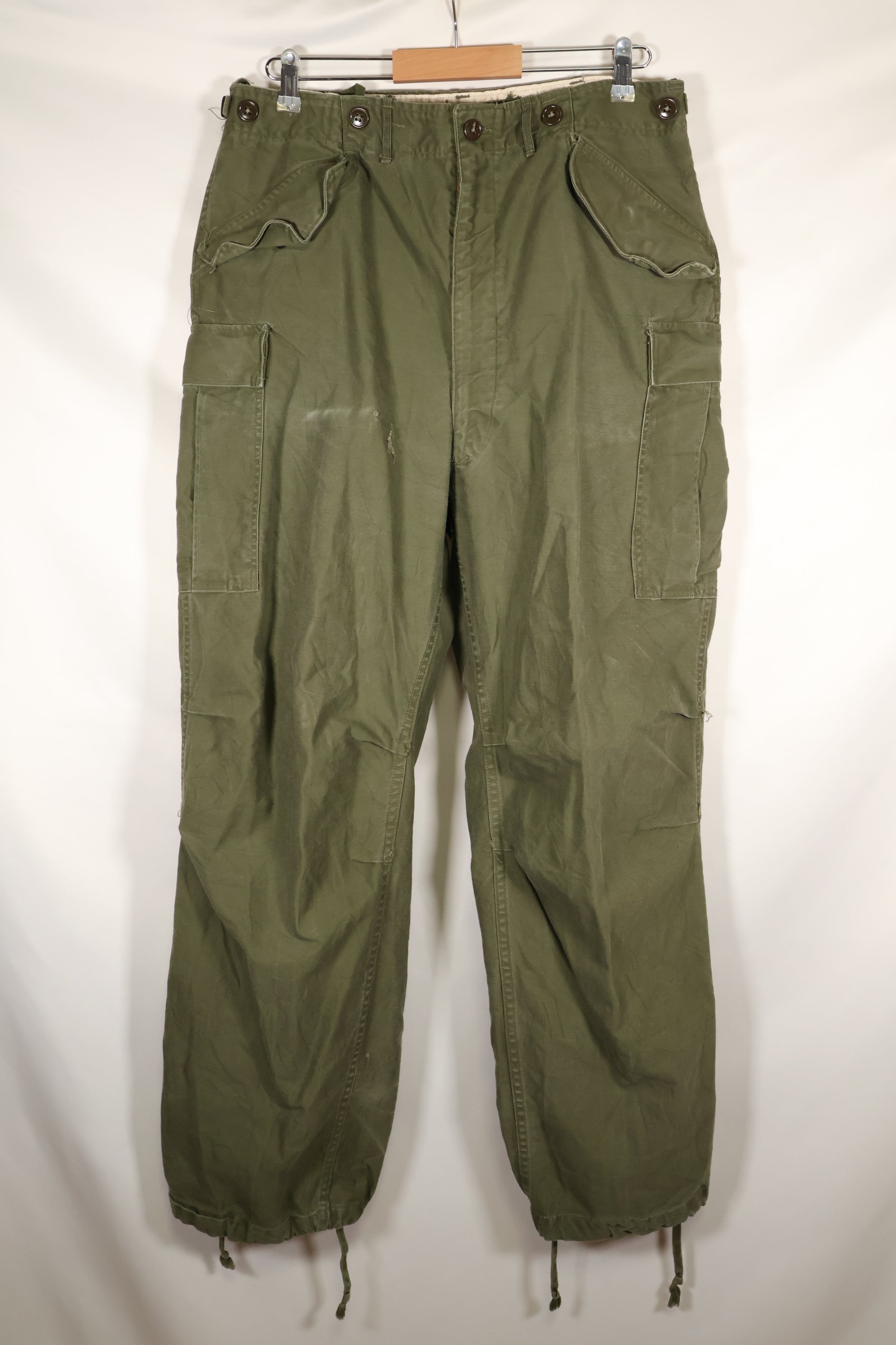 1952 Contract, M-L, U.S. Army, M51 Field Pants, Some Wear, Used