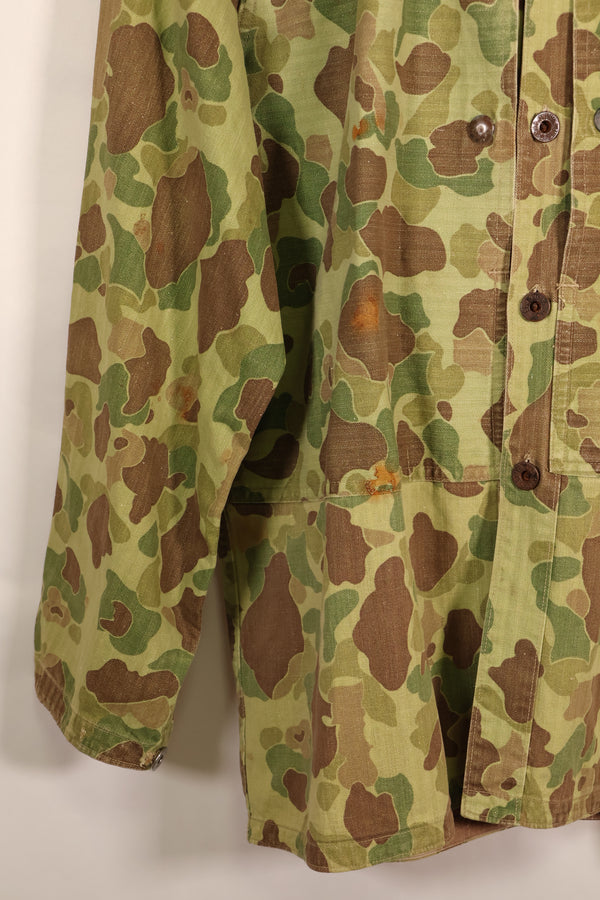 Early 1940s, Estimated Size 42, U.S. Marine Corps, Frogskin Camouflage, P-44 Jacket, Used