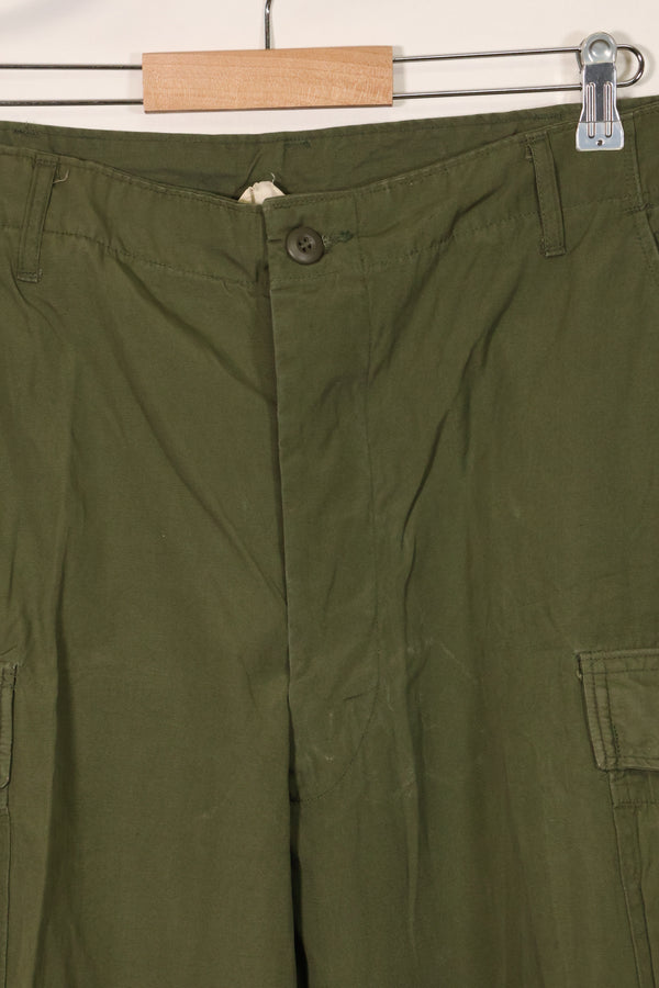 1967 Contract 3rd Model Non Ripstop Jungle Fatigue Pants L-L Almost Unused