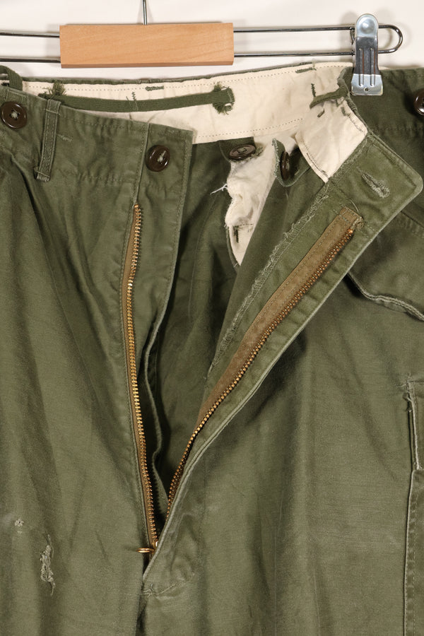 1952 Contract, M-L, U.S. Army, M51 Field Pants, Some Wear, Used