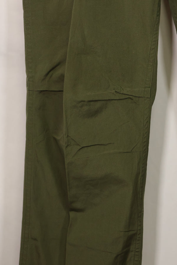 1967 Contract 3rd Model Non Ripstop Jungle Fatigue Pants L-L Almost Unused