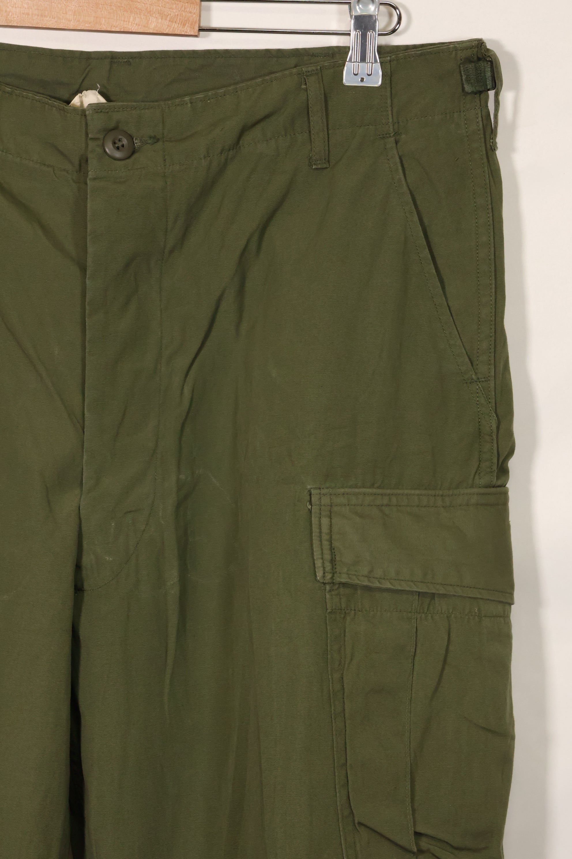 1967 Contract 3rd Model Non Ripstop Jungle Fatigue Pants L-L Almost Unused