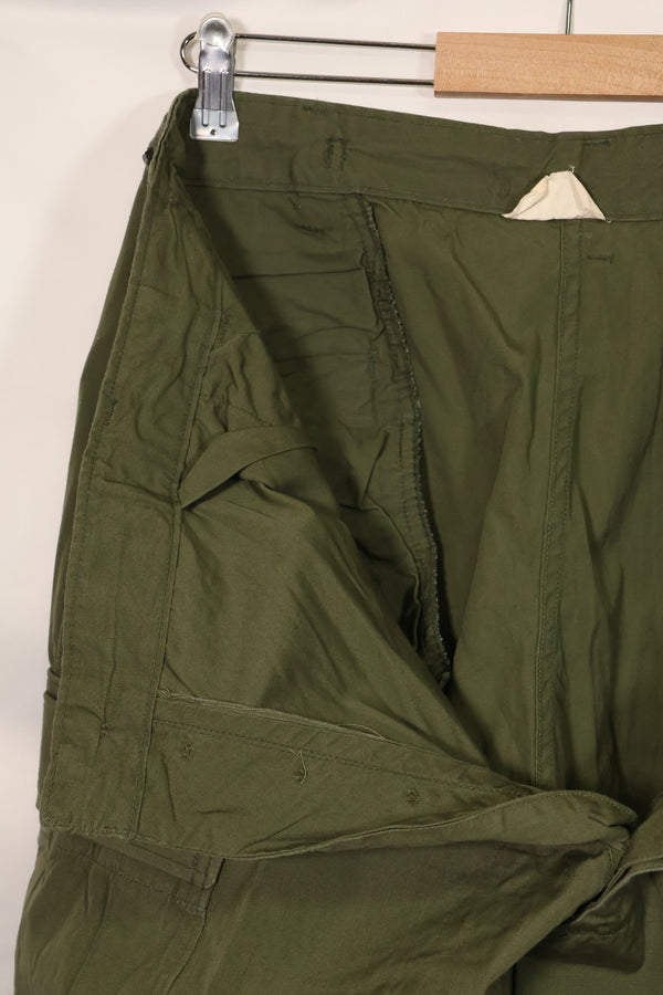 1967 Contract 3rd Model Non Ripstop Jungle Fatigue Pants L-L Almost Unused