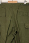 1967 Contract 3rd Model Non Ripstop Jungle Fatigue Pants L-L Almost Unused