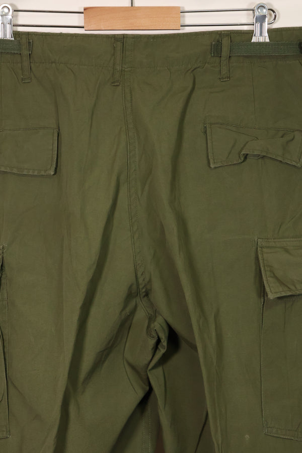 1967 Contract 3rd Model Non Ripstop Jungle Fatigue Pants L-L Almost Unused