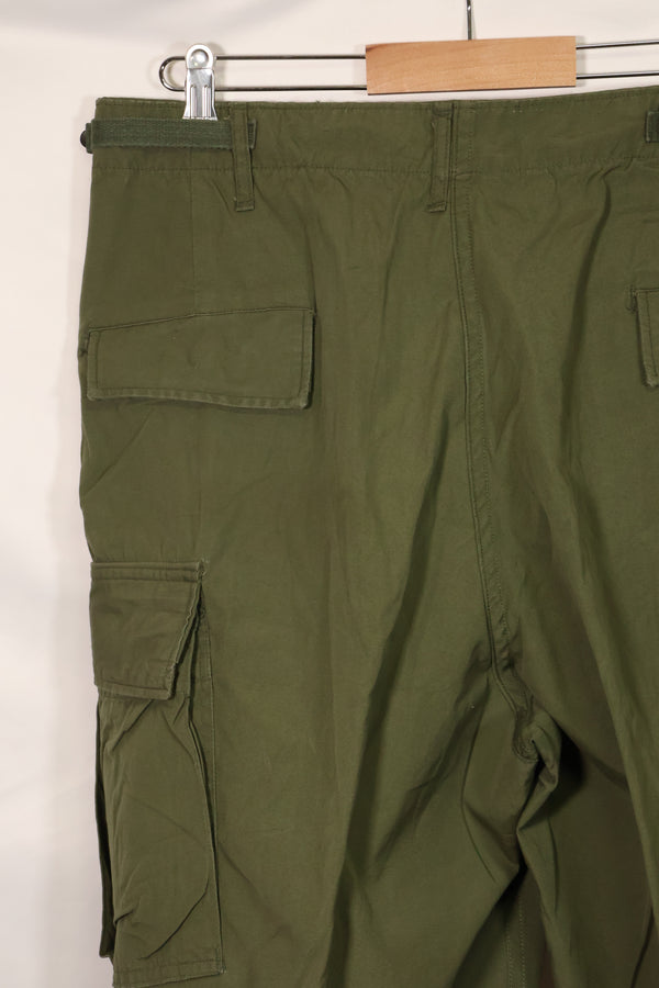 1967 Contract 3rd Model Non Ripstop Jungle Fatigue Pants L-L Almost Unused