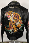 Estimated late 1940s-early 1950s early Japan Jacket, tiger embroidery, small scratches.