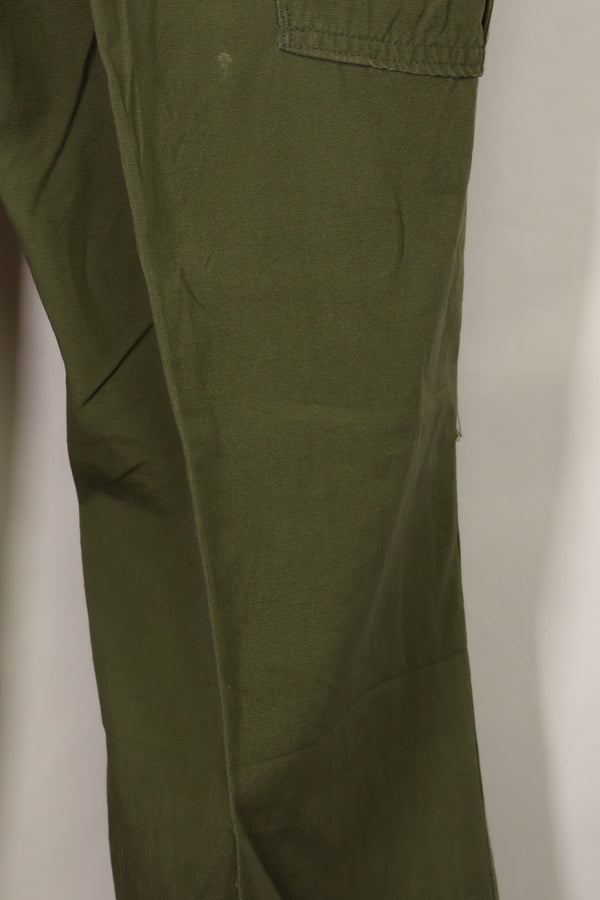 1967 Contract 3rd Model Non Ripstop Jungle Fatigue Pants L-L Almost Unused