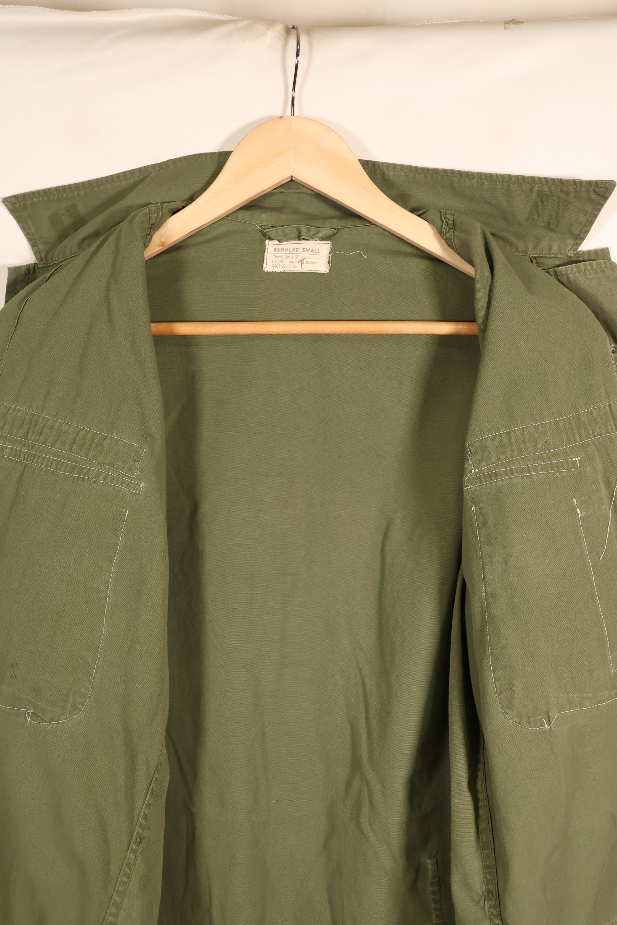 1963 Contract, S-R, U.S. Air Force, Officer, 1st Model Jungle Fatigue Jacket, Modified, Used