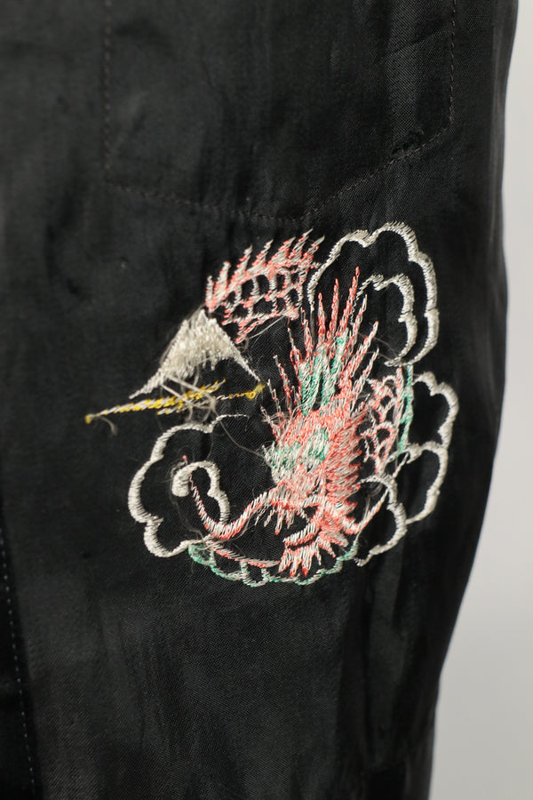 Estimated late 1940s-early 1950s early Japan Jacket, tiger embroidery, small scratches.