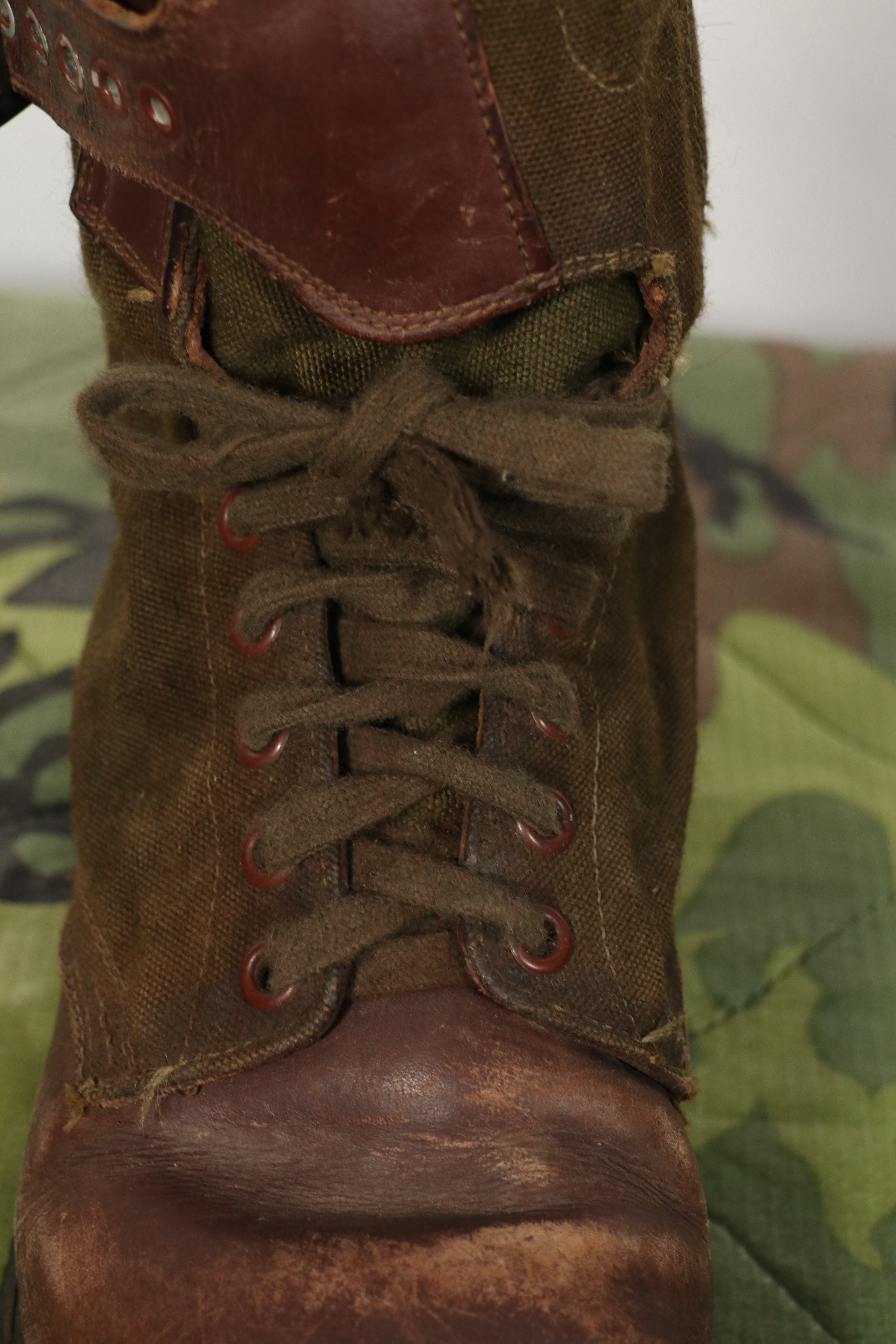 Real 1950s Tropical Boots, commonly known as Okinawan Boots, rare, used.