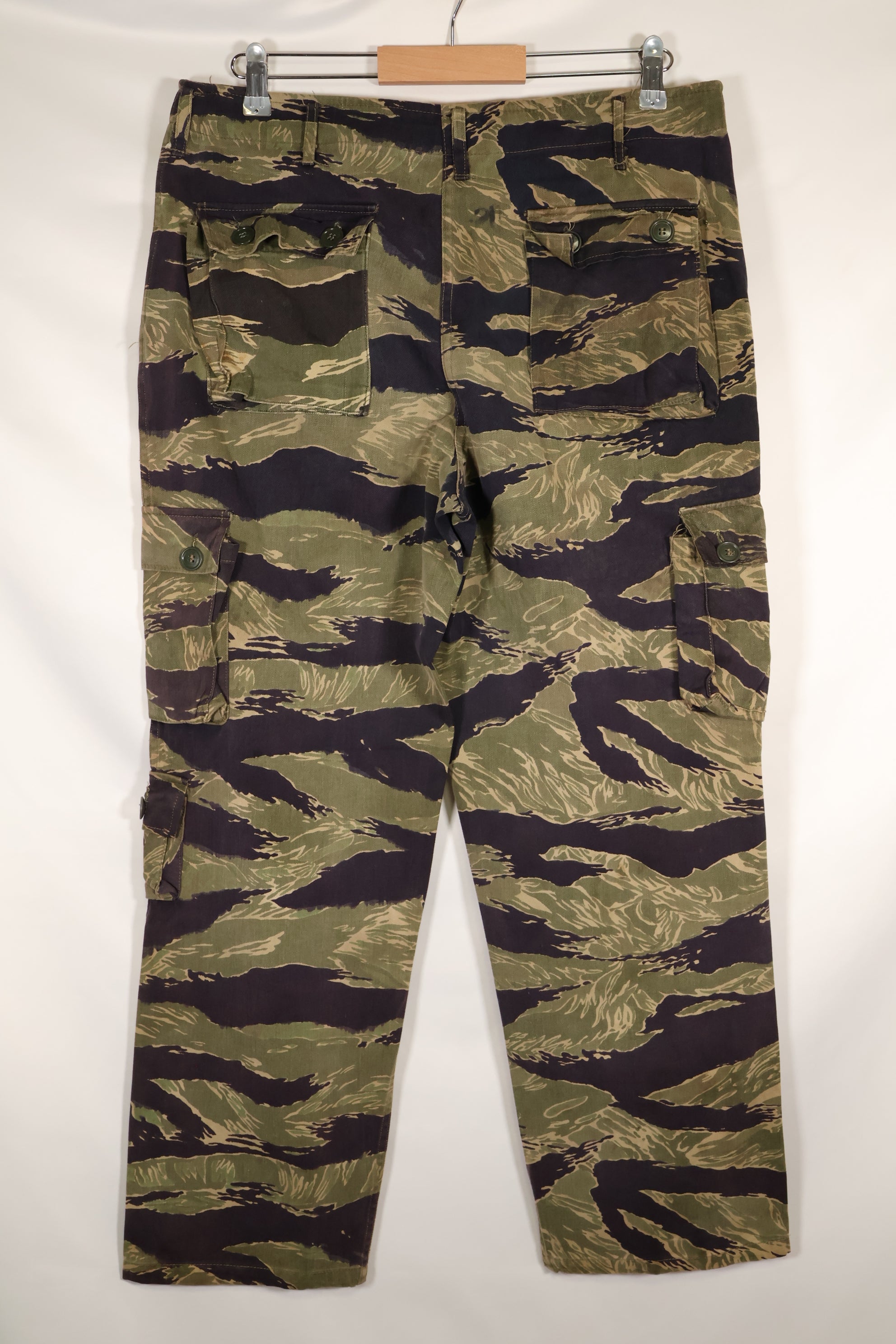 Circa 1965: Okinawa Tiger, US-style cut, tiger-striped pants, US size M, used