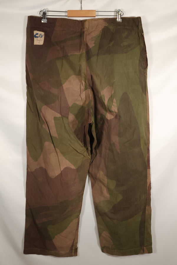 Real British Army SAS Trousers WINDPROOF Camouflage Pants Size No.3 Used