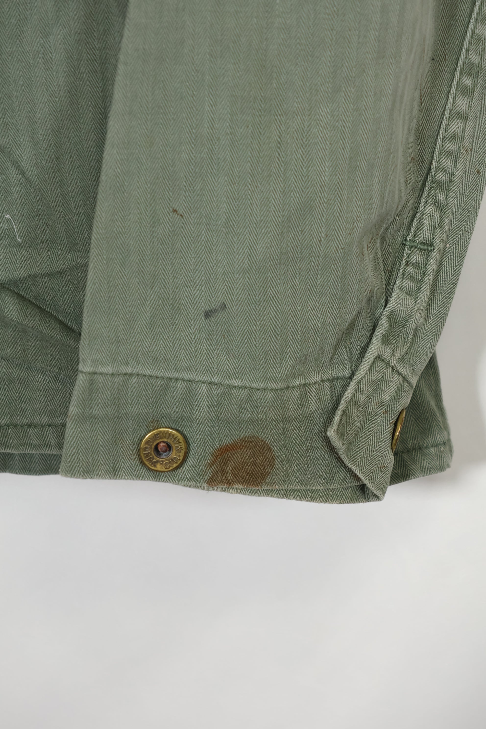 1940s U.S. Marine Corps USMC P-41 HBT Utility Uniform Jacket Used B