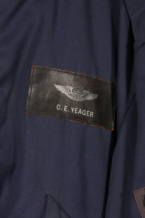 1969 Air Force Major General Chuck Yeager test sample branch made flight jacket with insignia