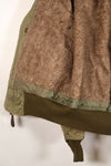 1940s, estimated age 38–40, U.S. Army Air Forces (USAAF) B-15A flight jacket, modified with shearling, used