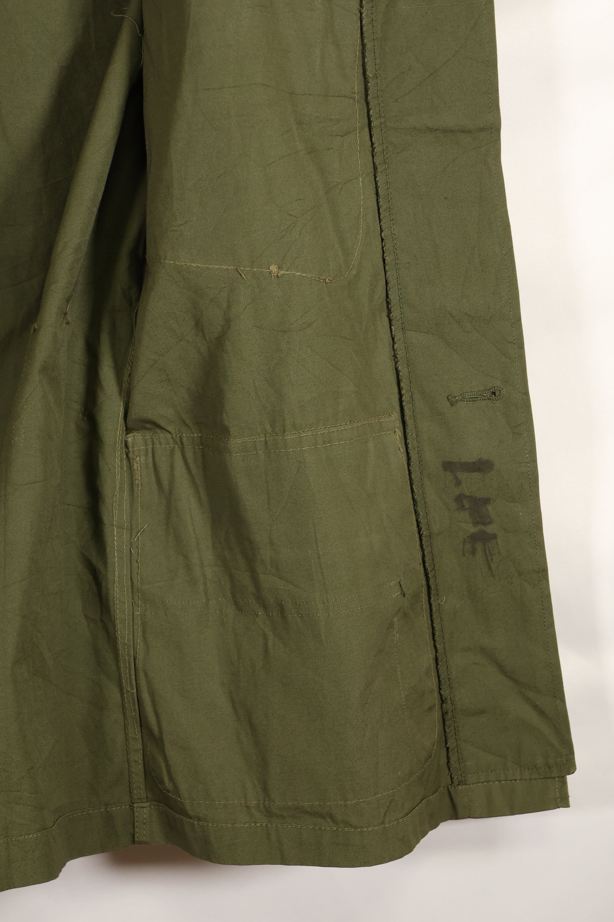 Circa 1965-1966 2nd Model Jungle Fatigue Jacket in good condition, missing size tag.