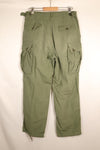 1963 Contract—Presumed M-S 1st Model Jungle Fatigue Pants—Faded—Used