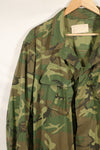 Circa 1966-67 X-L-R Non Ripstop Early Print ERDL Fatigue Jacket Used