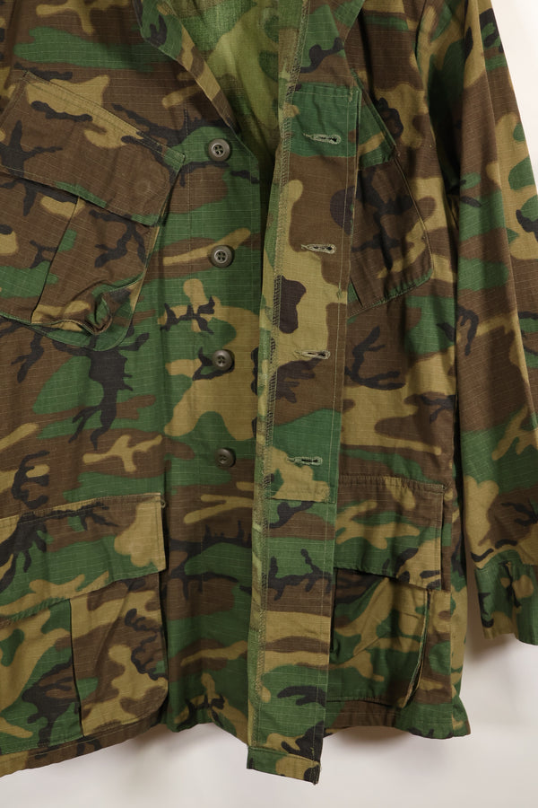 Actual 1969 M-S Ripstop ERDL Fatigue Jacket Brown Leaf Used