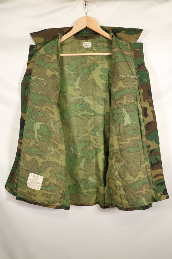 Actual 1969 M-S Ripstop ERDL Fatigue Jacket Brown Leaf Used