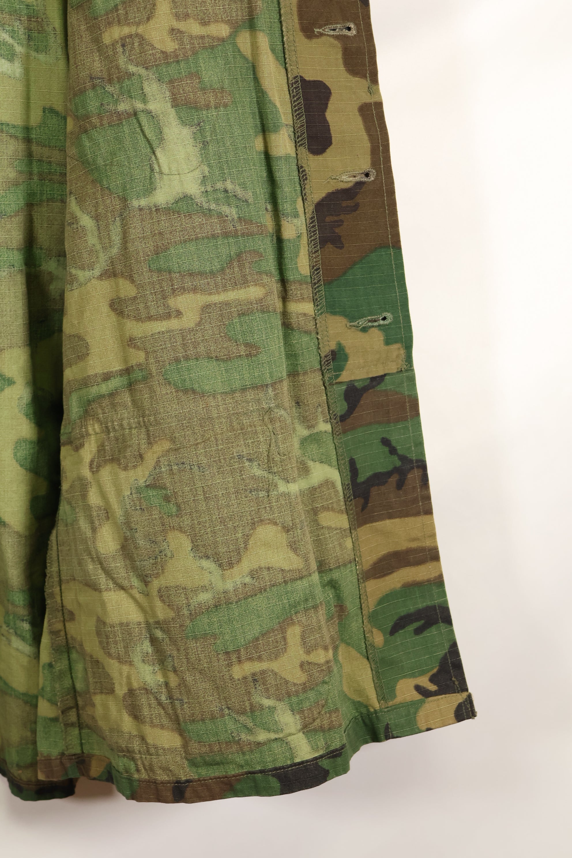 Actual 1969 M-S Ripstop ERDL Fatigue Jacket Brown Leaf Used