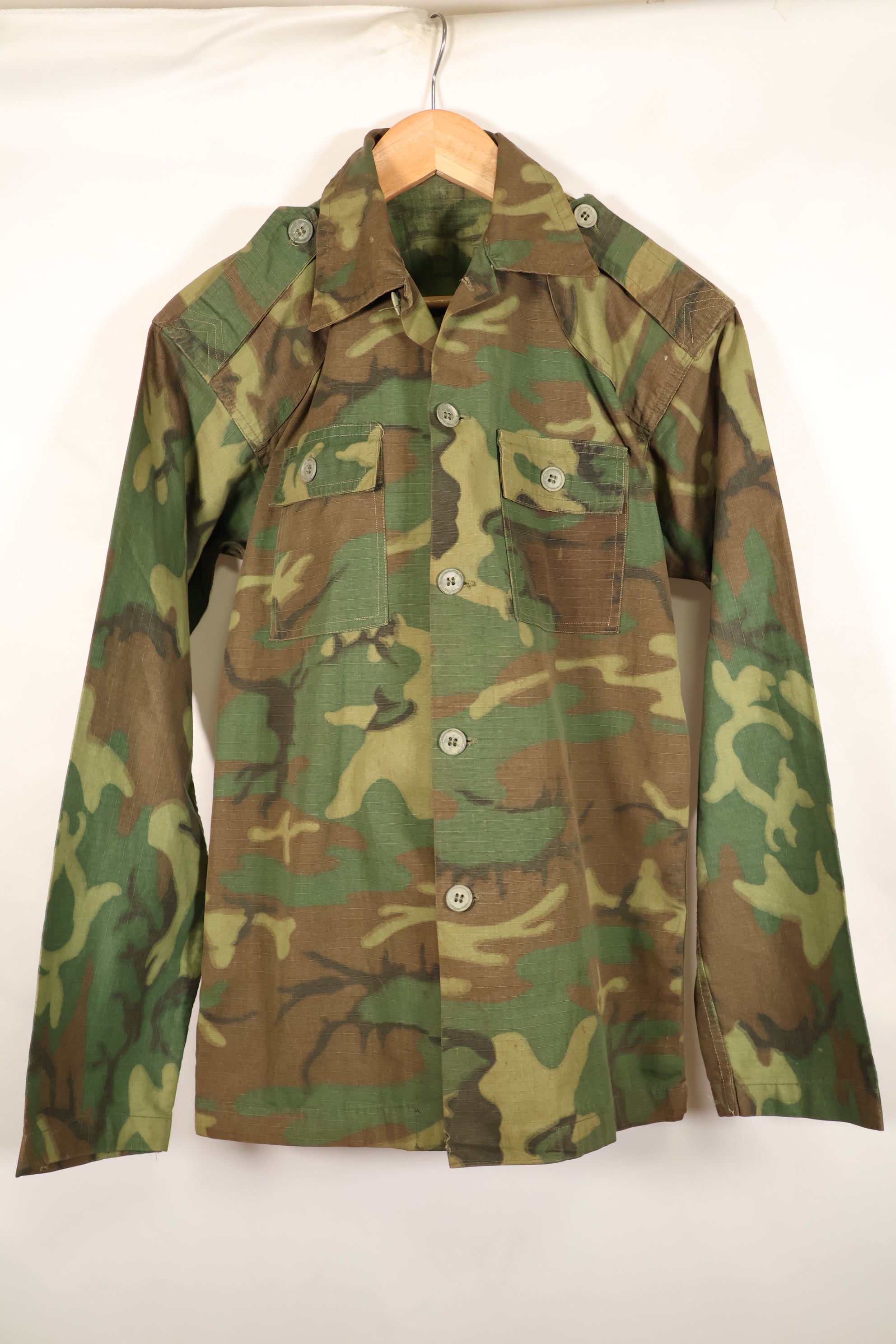 Late 1960s, South Vietnamese Army, BDQ, M59, ERDL, ripstop fabric, shirt, used