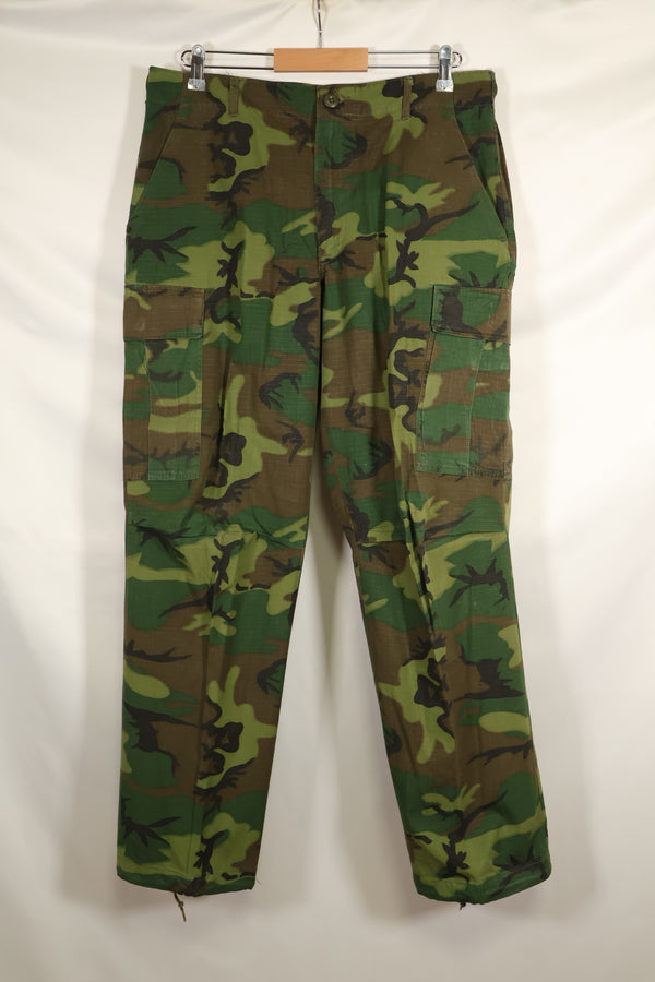 1968 Contract Ripstop ERDL Camouflage Jungle Fatigue Pants M-R Good Condition Used