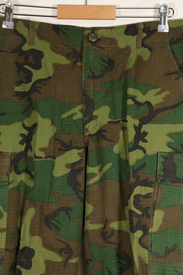 1968 Contract Ripstop ERDL Camouflage Jungle Fatigue Pants M-R Good Condition Used
