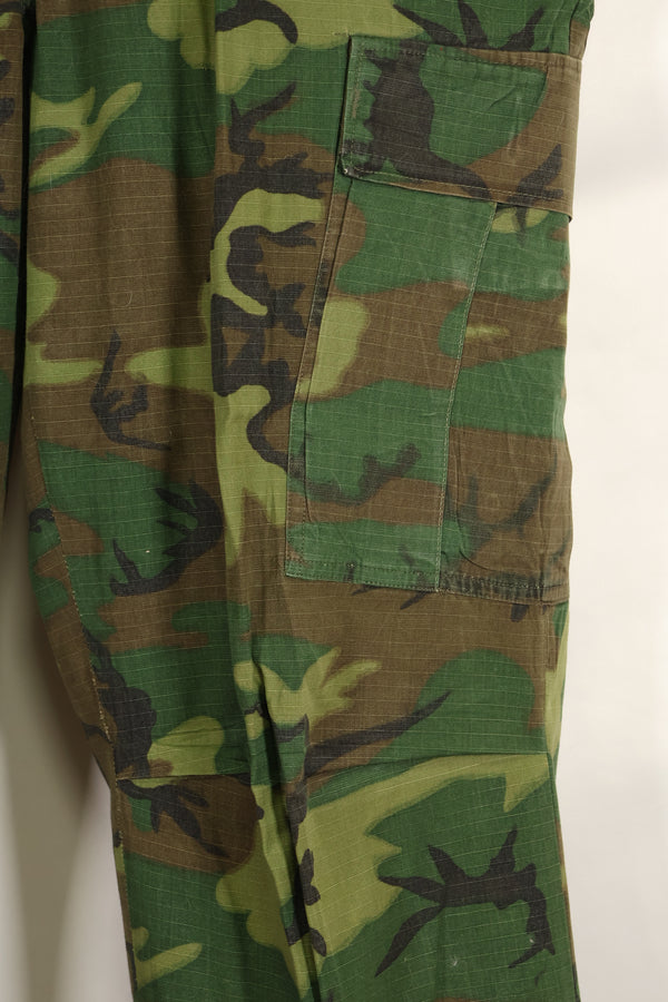 1968 Contract Ripstop ERDL Camouflage Jungle Fatigue Pants M-R Good Condition Used