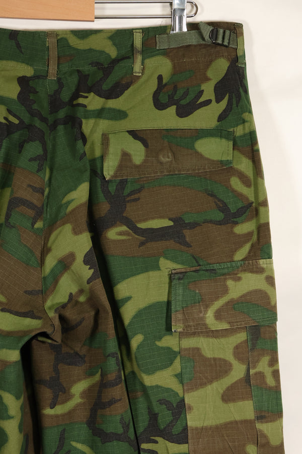 1968 Contract Ripstop ERDL Camouflage Jungle Fatigue Pants M-R Good Condition Used