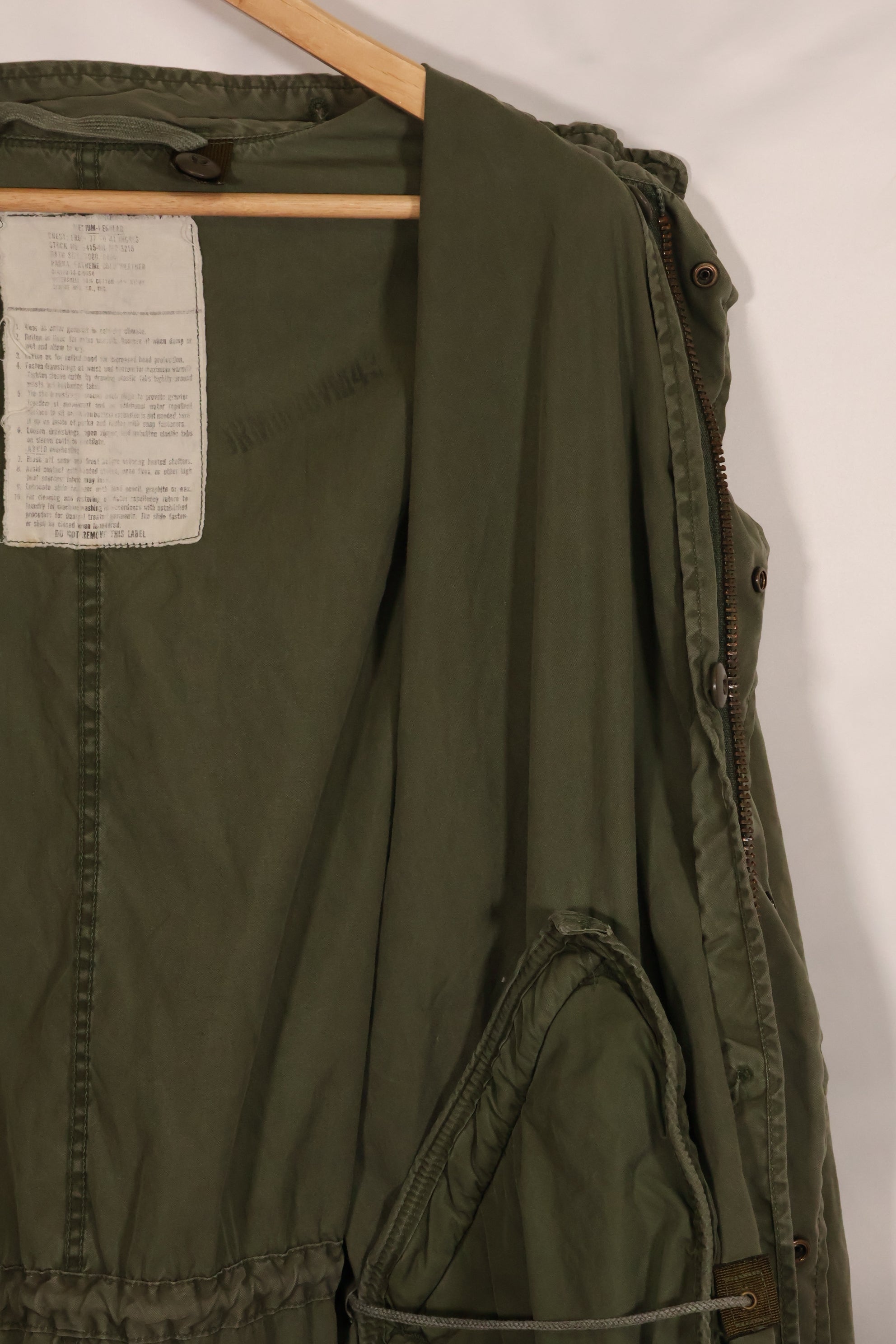 1978 Contract M-R M65 Field Parka Shell Only Used B