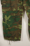 1969 Contract M-S Ripstop ERDL Camouflage Jungle Fatigue Pants, faded, used.