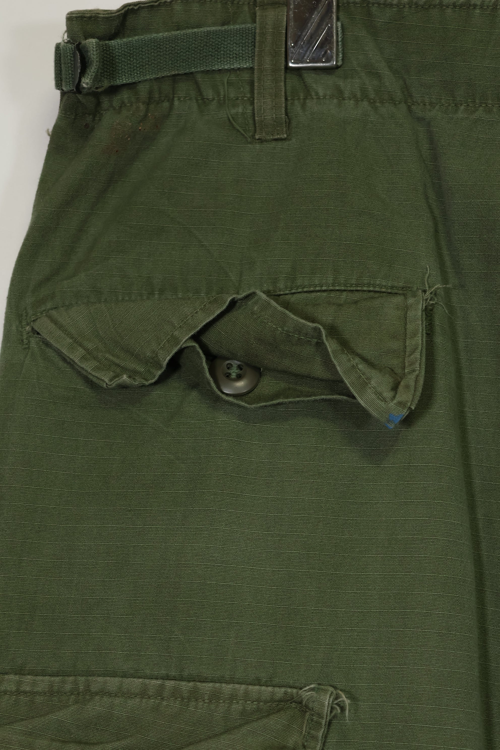 1968-69 Contract 4th Model Ripstop Jungle Fatigue Pants L-L Used