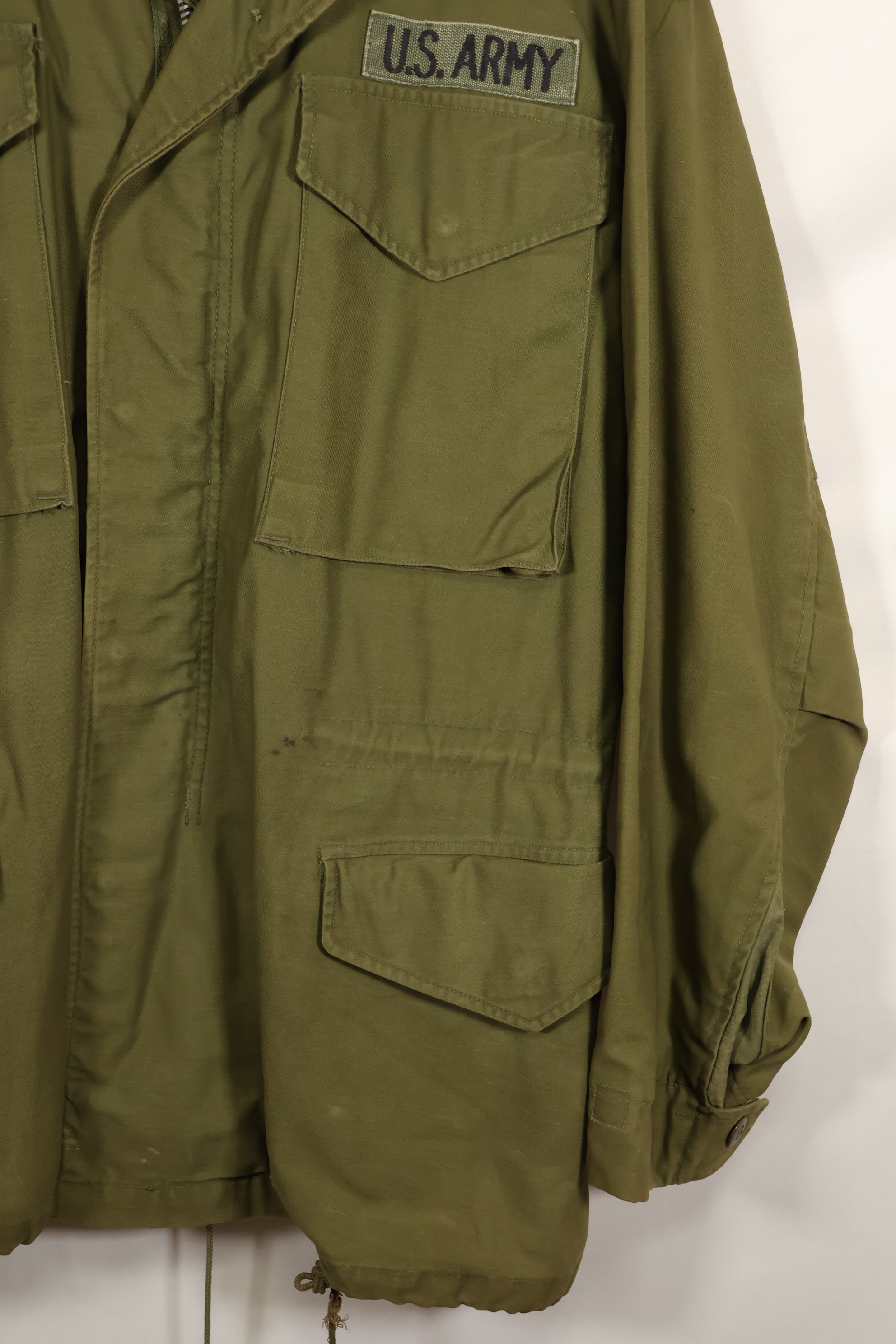 Circa 1967-71 S-R 2nd Model M65 Field Jacket Silver Zipper Used