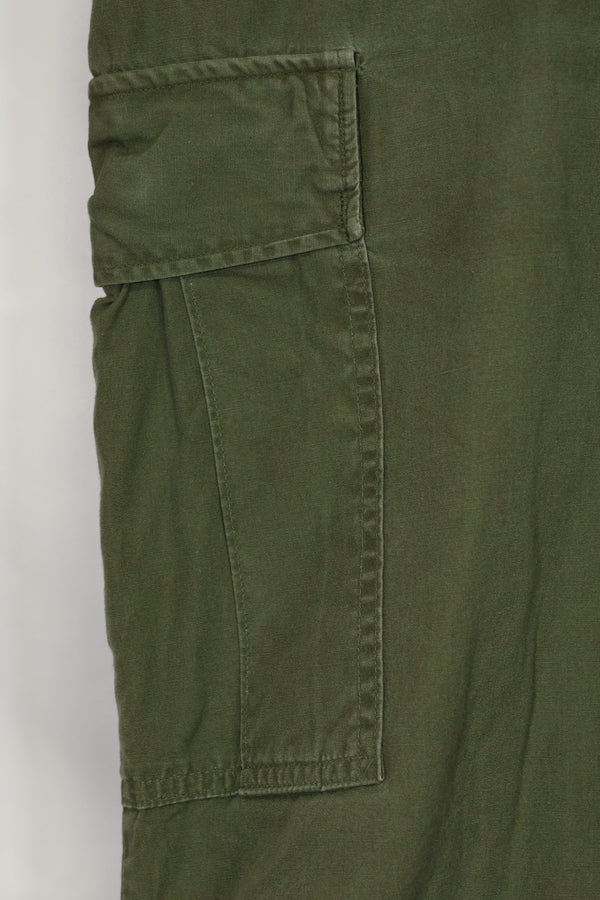 Estimated 1967 Contract 3rd Model Non Ripstop Jungle Fatigue Pants X-L-R Used