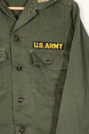 Real U.S. Army OG-107 Utility Shirt with insignia, retrofitted, used.