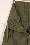 Real 1940s WWII US made British Army HBT jungle trousers, used.