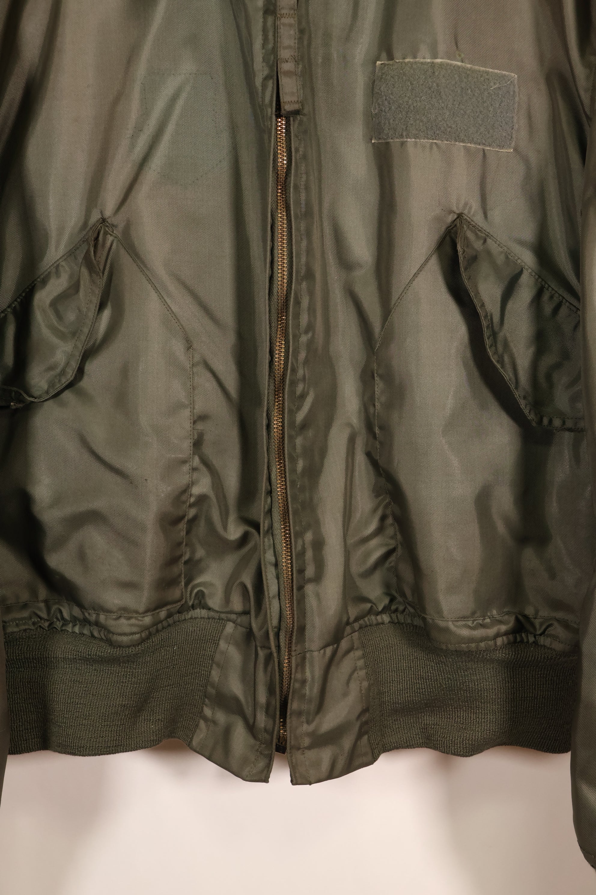 Estimated 1983 Contract, LARGE, U.S. Navy, CWU-45P Flight Jacket with Pleats, Used