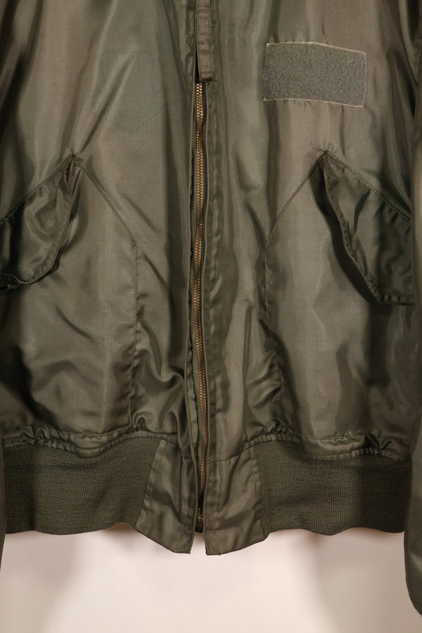 Estimated 1983 Contract, LARGE, U.S. Navy, CWU-45P Flight Jacket with Pleats, Used