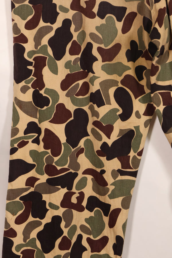 Early to mid 1960s CIDG Beogum camo, utility cut, large size, faded, used.