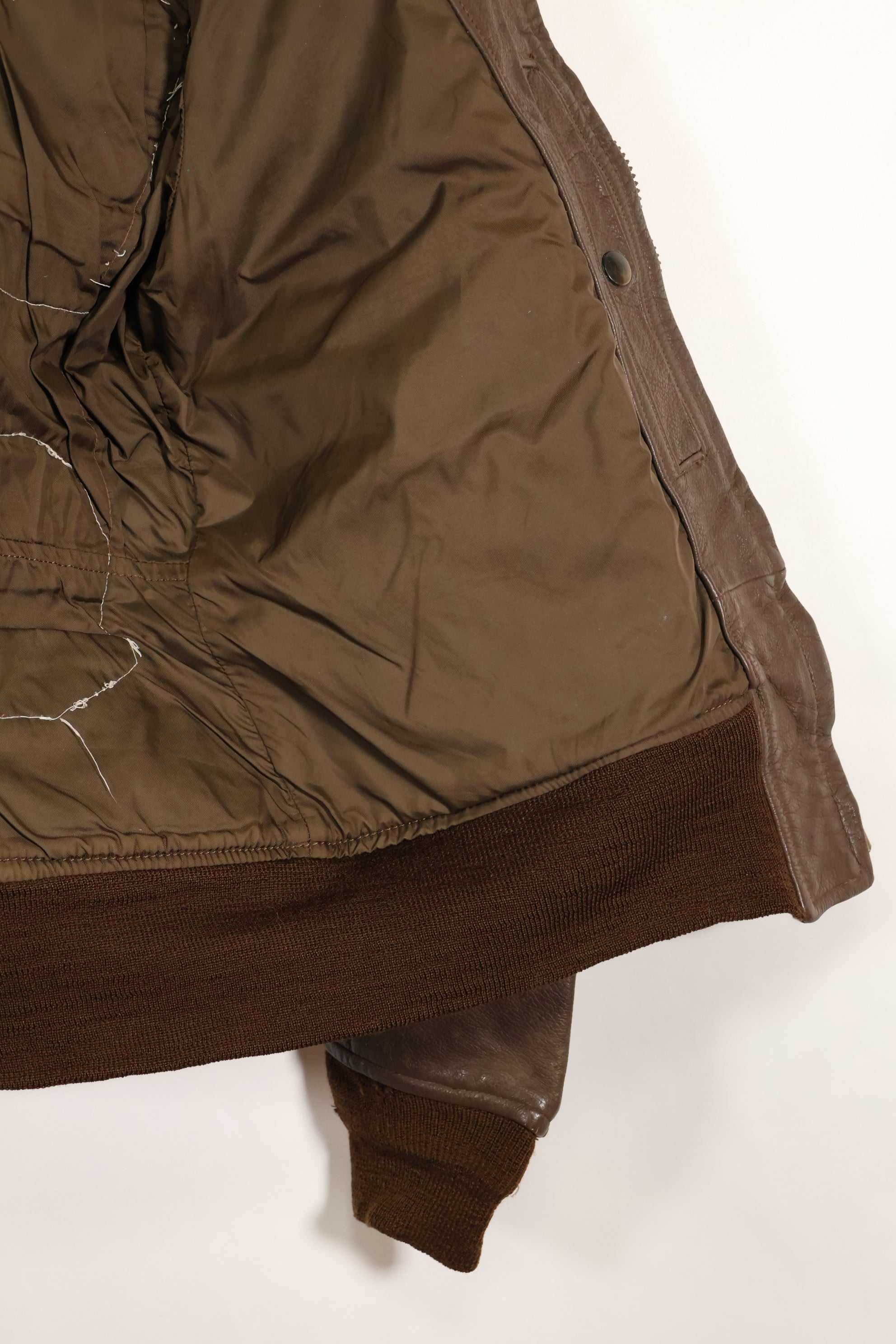 1977 Contract US Navy G-1 Flight Jacket with patches, size 40, good condition.