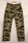 1960s lightweight fabric Okinawa Tiger jungle fatigues cut pants, used.