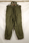 1951 Contract L-R M51 Cotton Field Pants with suspenders, used.